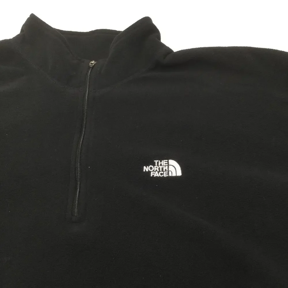 The North Face Pullover Mens XL Black TKA 100 Fleece 1/4 Zip Hiking Outdoor